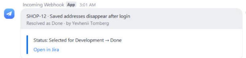 A resolved issue with its resolution